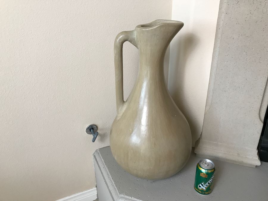 Large Decorative Pitcher Ewer Vessel Pottery [Photo 2]