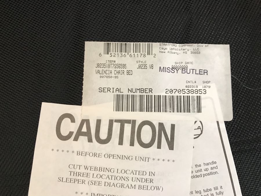 Valencia Chair Bed Sleeper With Throw Pillows By Stratford Company [Photo 5]