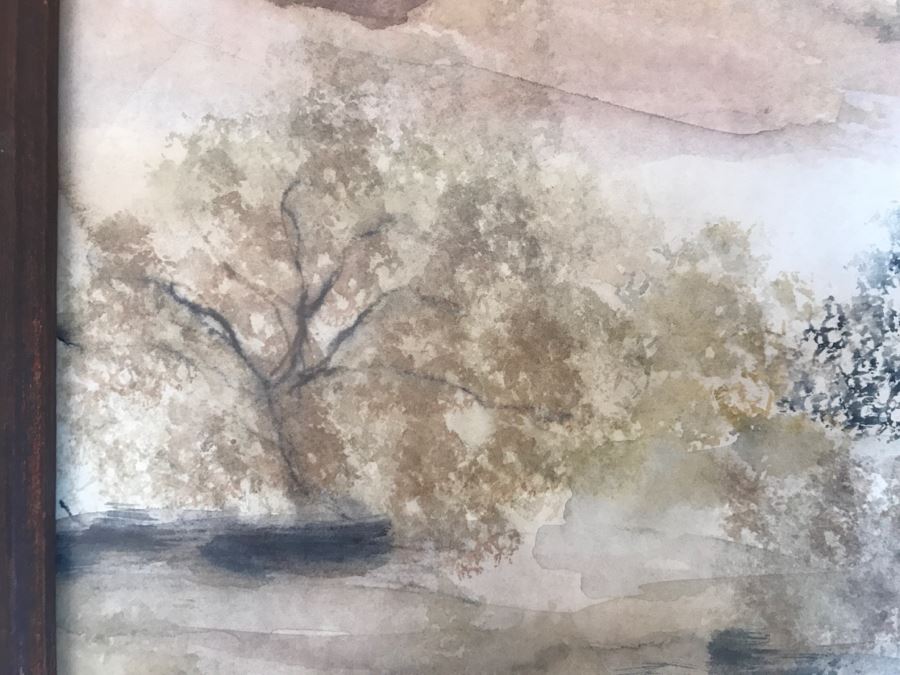 Original Plein Air Desert Landscape Painting Signed Spong '72 [Photo 8]