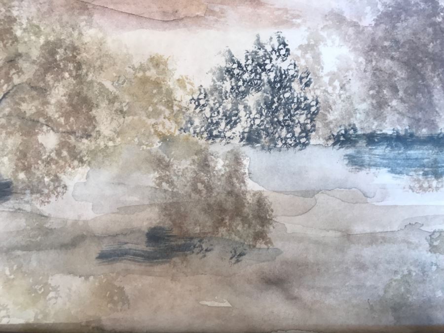 Original Plein Air Desert Landscape Painting Signed Spong '72 [Photo 9]