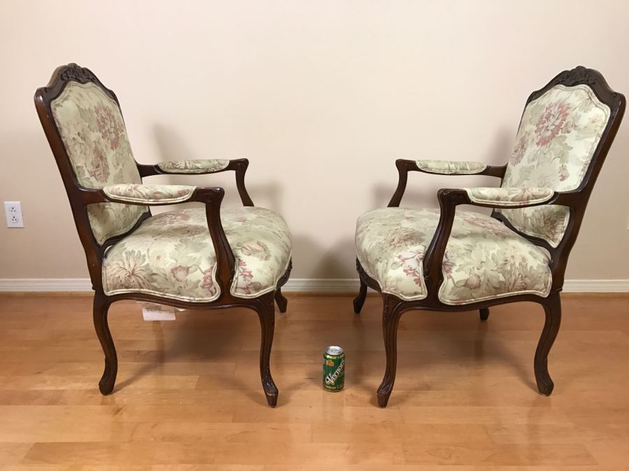 Pair Of Drexel Heritage Upholstered Armchairs [Photo 8]