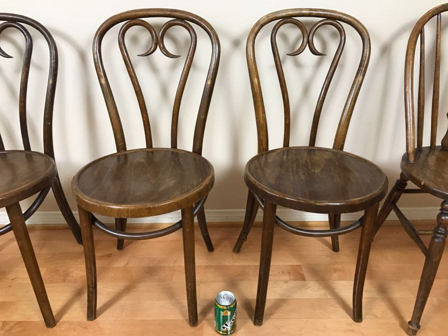 UPDATED ADDED (1) Chair - Set Of (4) Vintage Chairs Made In Romania And (1) Vintage Chair By L And B Manufacturing Corp Santa Monica, CA [Photo 5]