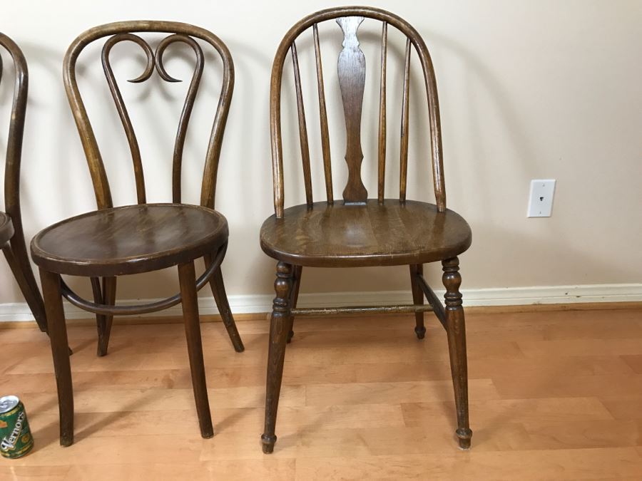 UPDATED ADDED (1) Chair - Set Of (4) Vintage Chairs Made In Romania And (1) Vintage Chair By L And B Manufacturing Corp Santa Monica, CA [Photo 7]