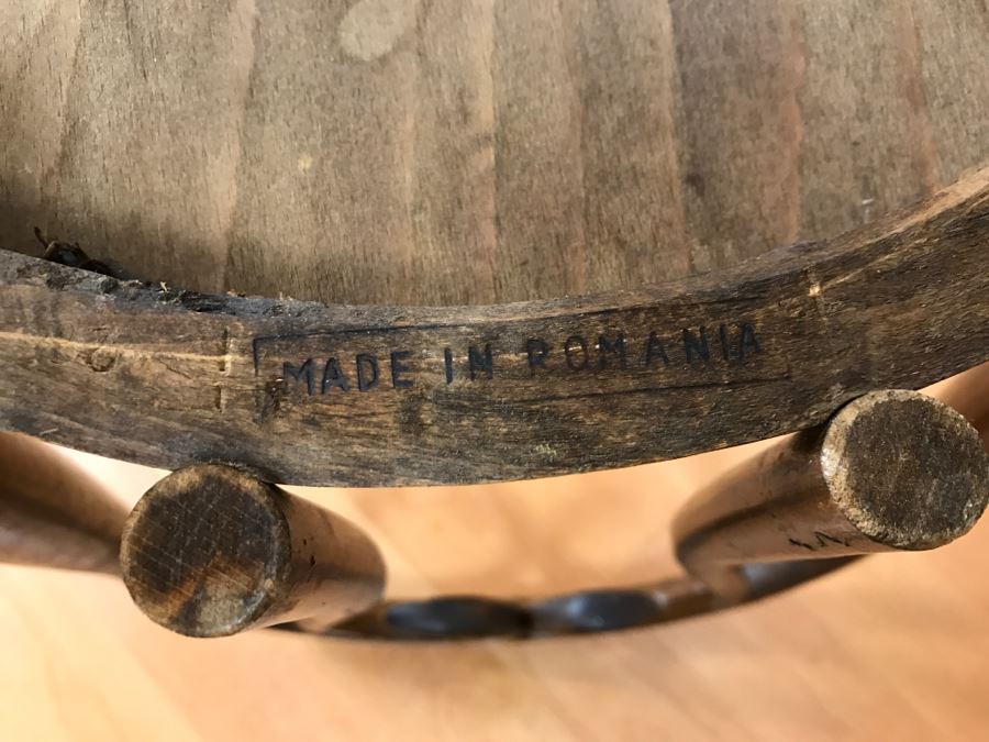 UPDATED ADDED (1) Chair - Set Of (4) Vintage Chairs Made In Romania And (1) Vintage Chair By L And B Manufacturing Corp Santa Monica, CA [Photo 11]