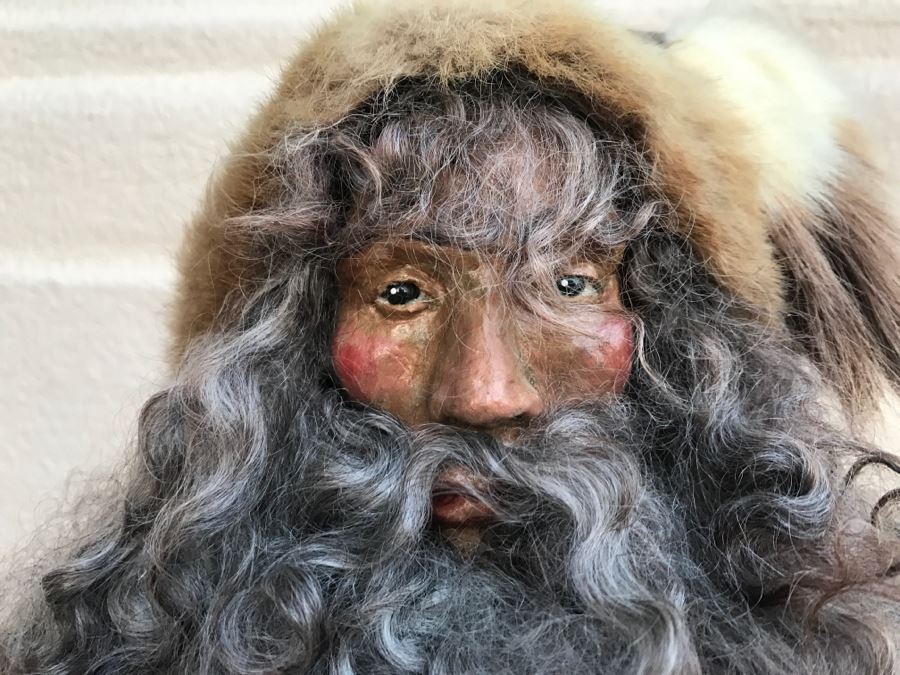 Large Custom Hand Made Folk Art Santa Claus By Artist Renée 33'H [Photo 2]