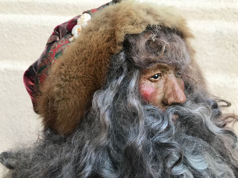 Large Custom Hand Made Folk Art Santa Claus By Artist Renée 33'H [Photo 16]