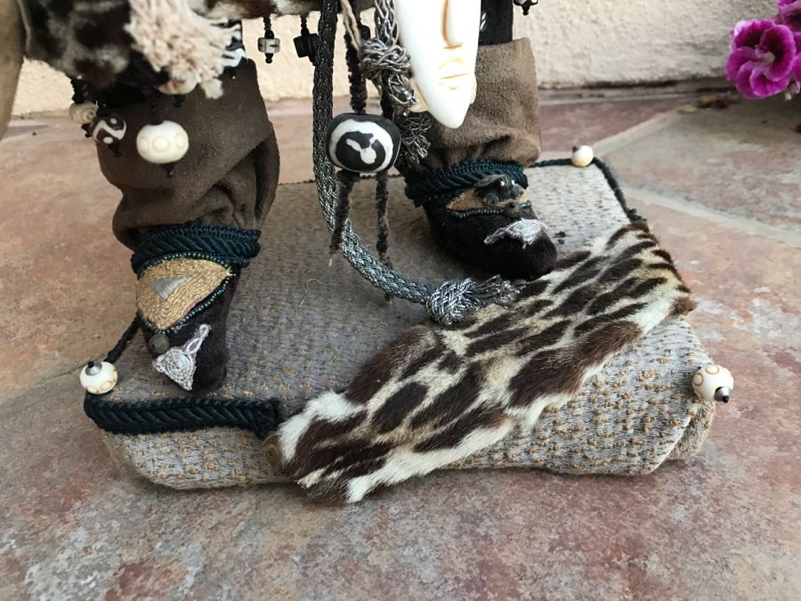 Large Custom Hand Made Folk Art Santa Claus By Artist Renée 33'H [Photo 8]