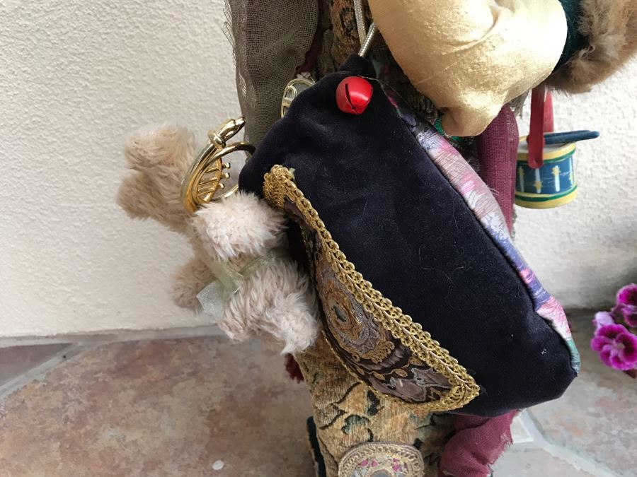 Large Custom Hand Made Folk Art Santa Claus By Artist Renée 33'H [Photo 10]