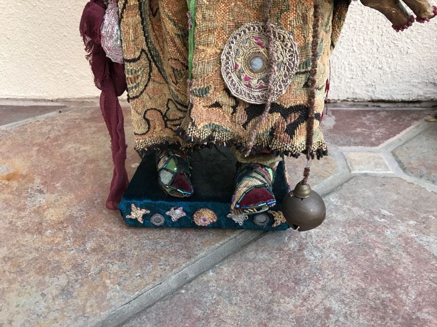 Large Custom Hand Made Folk Art Santa Claus By Artist Renée 33'H [Photo 6]