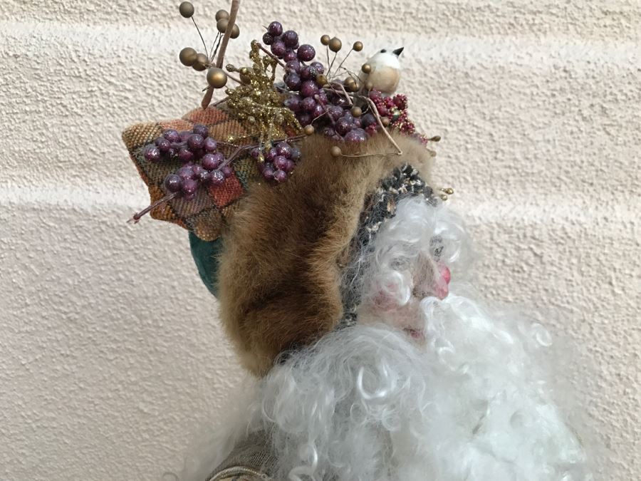 Large Custom Hand Made Folk Art Santa Claus By Artist Renée 33'H [Photo 8]