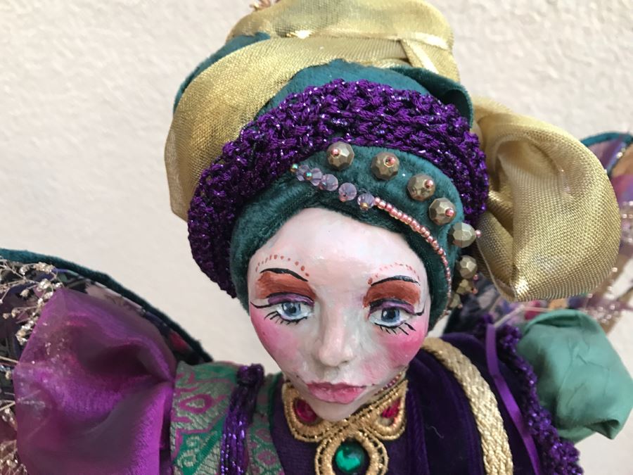 Large Custom Hand Made Folk Art Angelic Gypsy By Artist Renée 26'H [Photo 5]