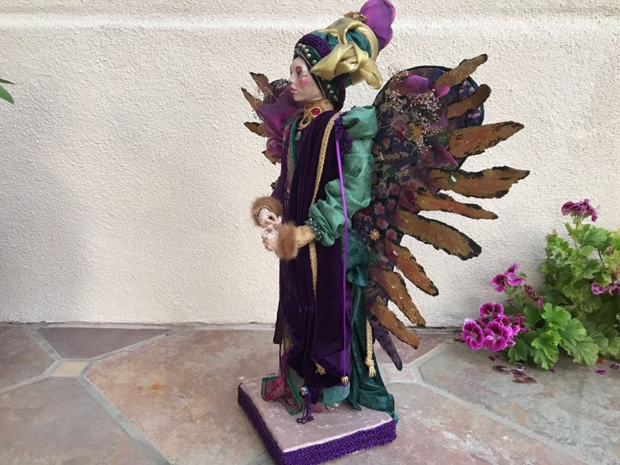 Large Custom Hand Made Folk Art Angelic Gypsy By Artist Renée 26'H [Photo 12]