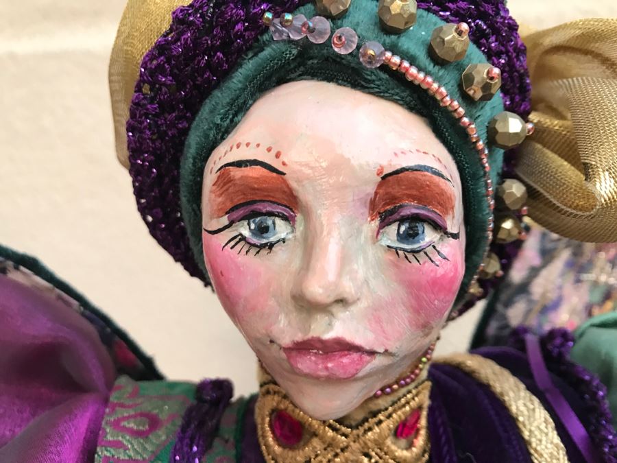 Large Custom Hand Made Folk Art Angelic Gypsy By Artist Renée 26'H [Photo 6]