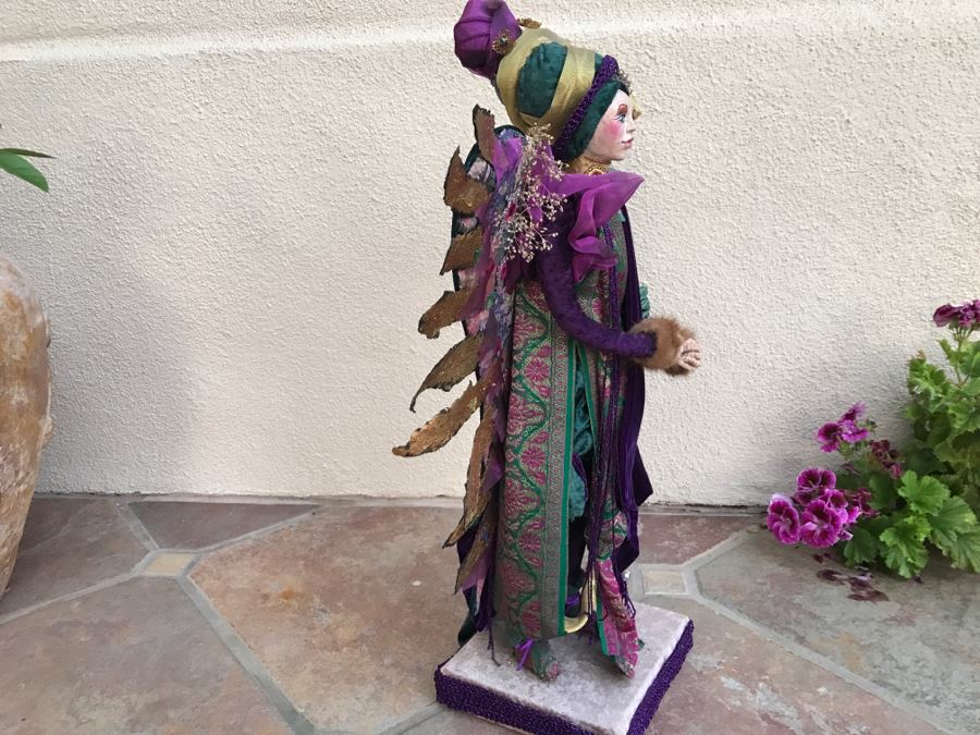Large Custom Hand Made Folk Art Angelic Gypsy By Artist Renée 26'H [Photo 9]