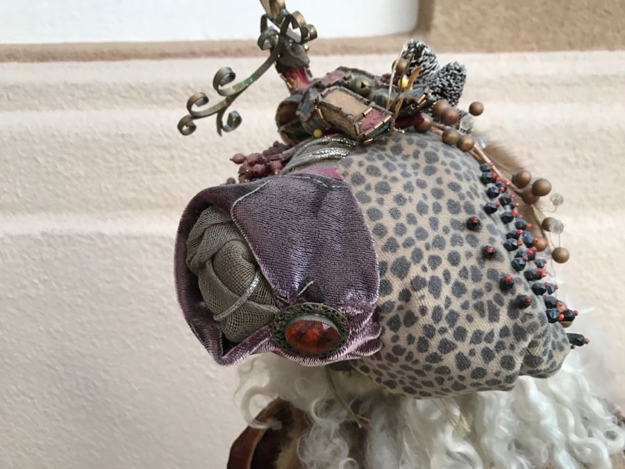 Large Custom Hand Made Folk Art Santa Claus By Artist Renée 33'H [Photo 18]