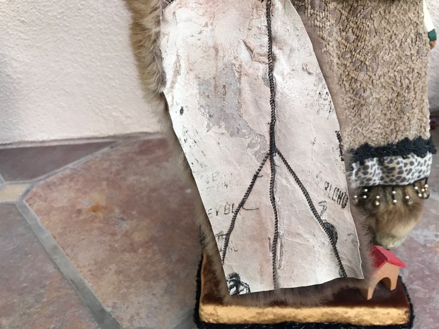 Large Custom Hand Made Folk Art Santa Claus By Artist Renée 33'H [Photo 19]