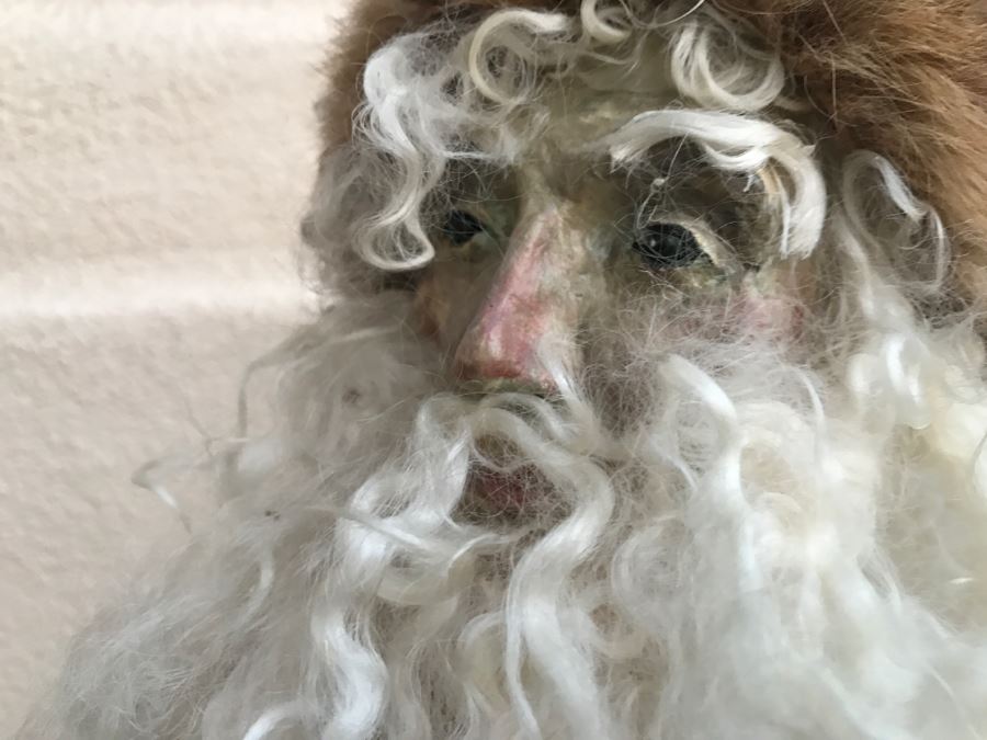 Large Custom Hand Made Folk Art Santa Claus By Artist Renée 33'H [Photo 4]
