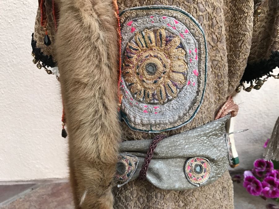 Large Custom Hand Made Folk Art Santa Claus By Artist Renée 33'H [Photo 17]