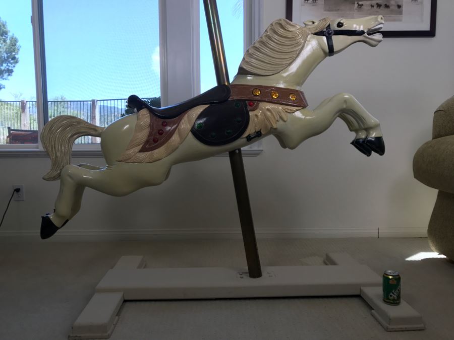 Santa Monica Pier Authentic C W Parker Carousel Horse Leavenworth Kansas 5'L X 32'W X 74'H [Photo 22]