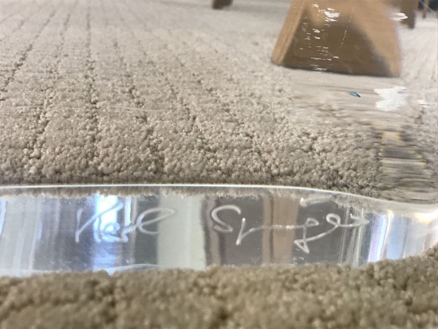 Signed Mid-Century Modern Karl Springer Lucite Dining Table With Glass Top Retails $15,000 4' X 8' [Photo 2]