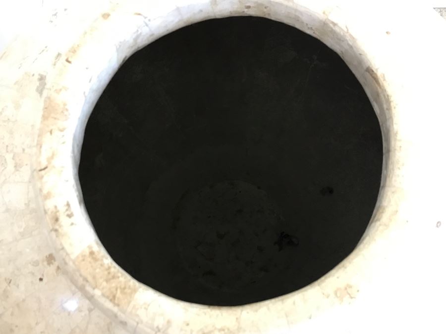 Large 3 Foot Decorative Stone Veneer Vase Made In The Philippines For Mission Furniture Los Angeles [Photo 7]