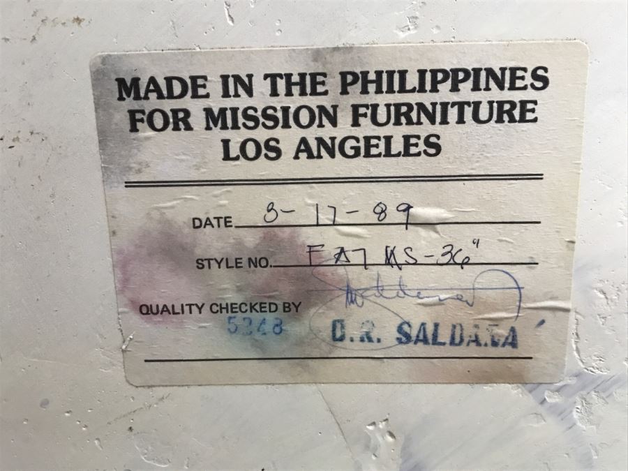 Large 3 Foot Decorative Stone Veneer Vase Made In The Philippines For Mission Furniture Los Angeles [Photo 8]