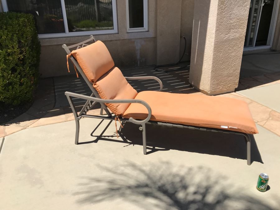 Outdoor Chaise Lounge Chair With Cushion [Photo 3]
