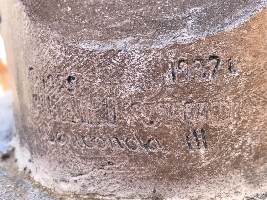 Henri Henri's Studio Horse Head Decor Home Garden Statue Signed And Dated Very Heavy 2'H [Photo 14]