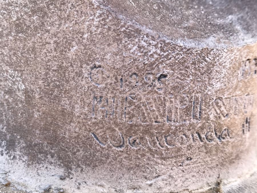 Henri Henri's Studio Horse Head Decor Home Garden Statue Signed And Dated Very Heavy 2'H [Photo 12]