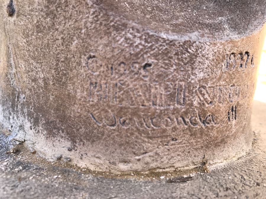 Henri Henri's Studio Horse Head Decor Home Garden Statue Signed And Dated Very Heavy 2'H [Photo 10]