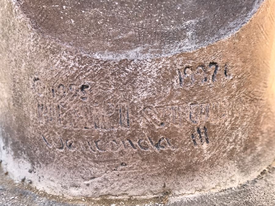 Henri Henri's Studio Horse Head Decor Home Garden Statue Signed And Dated Very Heavy 2'H [Photo 13]