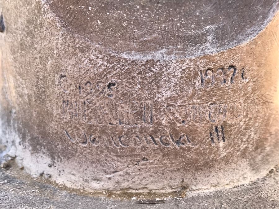 Henri Henri's Studio Horse Head Decor Home Garden Statue Signed And Dated Very Heavy 2'H [Photo 15]