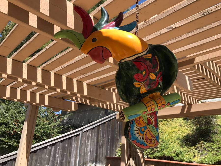 Hanging Hand Painted Parrot [Photo 4]
