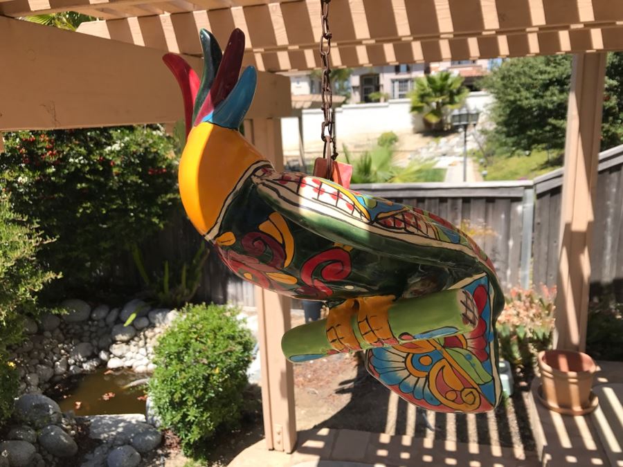 Hanging Hand Painted Parrot [Photo 5]