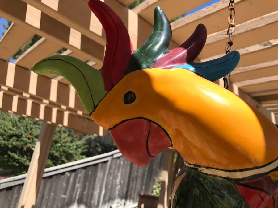 Hanging Hand Painted Parrot [Photo 3]