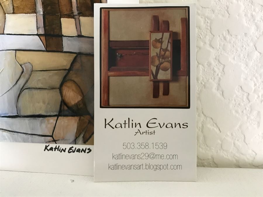 Original Abstract Untitled Oil Painting By Katlin Evans 60'W X 48'H [Photo 13]