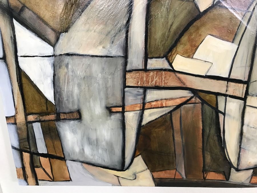 Original Abstract Untitled Oil Painting By Katlin Evans 60'W X 48'H [Photo 8]