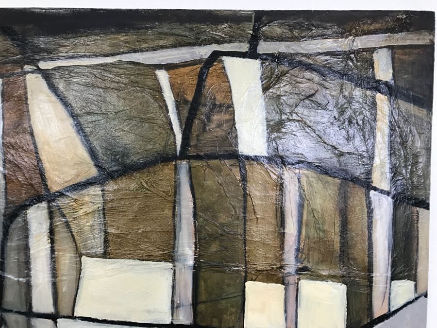 Original Abstract Untitled Oil Painting By Katlin Evans 60'W X 48'H [Photo 7]