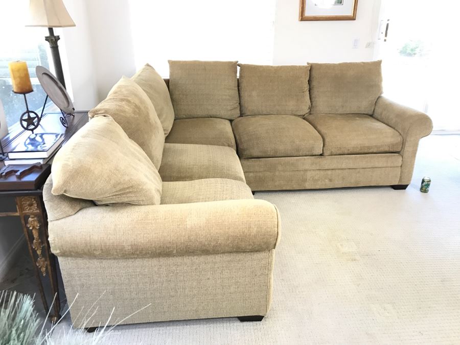 Upholstered Sectional Sofa By Bassett 92' X 98' [Photo 3]