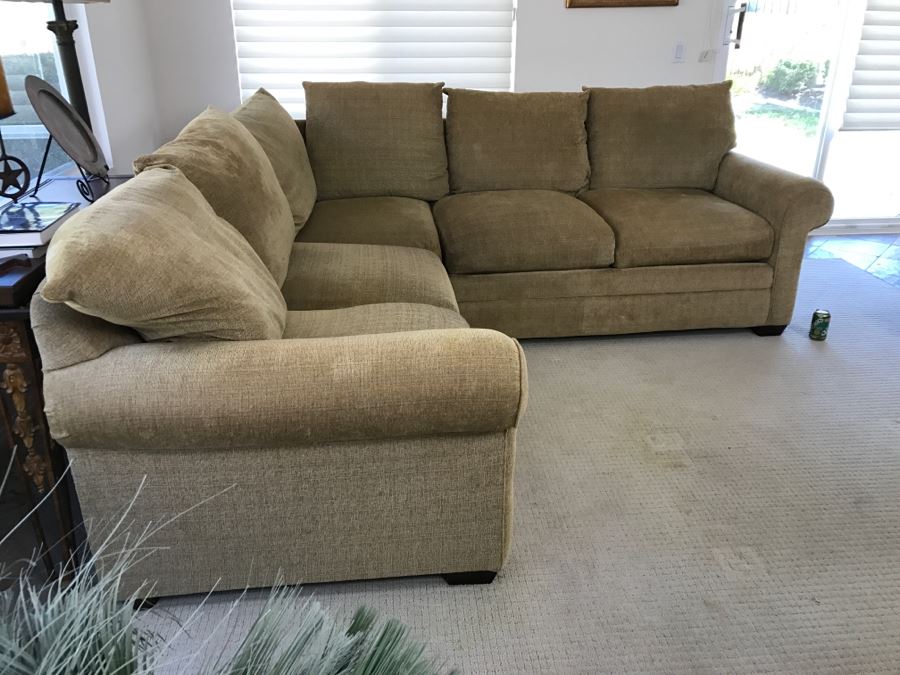 Upholstered Sectional Sofa By Bassett 92' X 98' [Photo 4]
