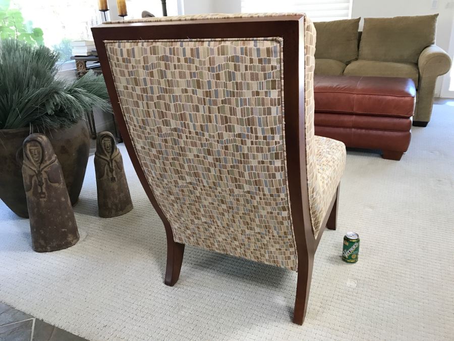 Modern Upholstered Wooden Slipper Chair [Photo 6]