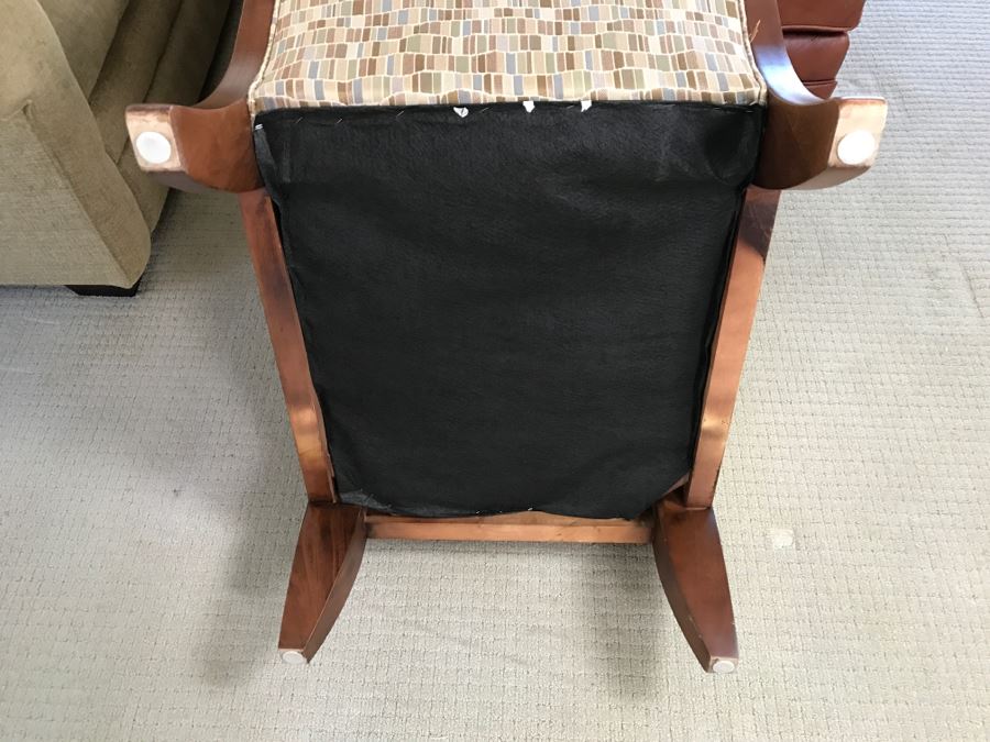 Modern Upholstered Wooden Slipper Chair [Photo 7]