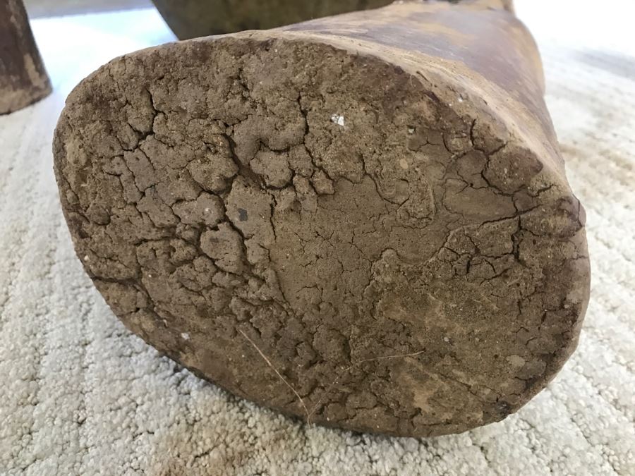 Two Large Statues And A Large Designer Pot With Metal Handles And Faux Flowers [Photo 8]