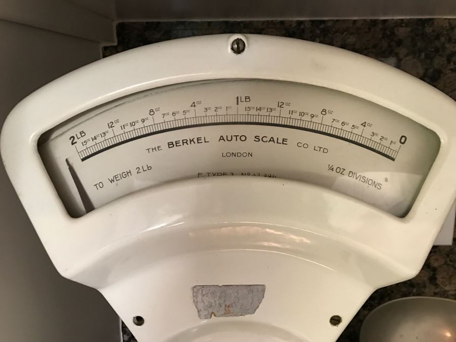 Nice Vintage Berkel F Type 3 Mercantile Scale LONDON Made In Belgium By The Berkel Auto Scale Co Ltd [Photo 3]