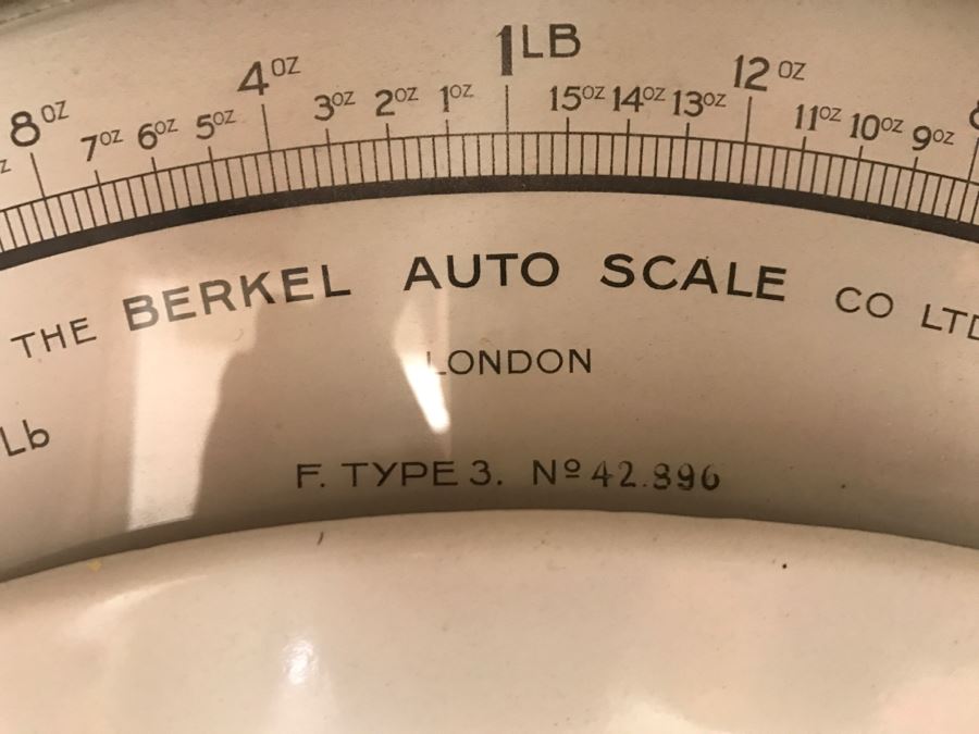 Nice Vintage Berkel F Type 3 Mercantile Scale LONDON Made In Belgium By The Berkel Auto Scale Co Ltd [Photo 4]