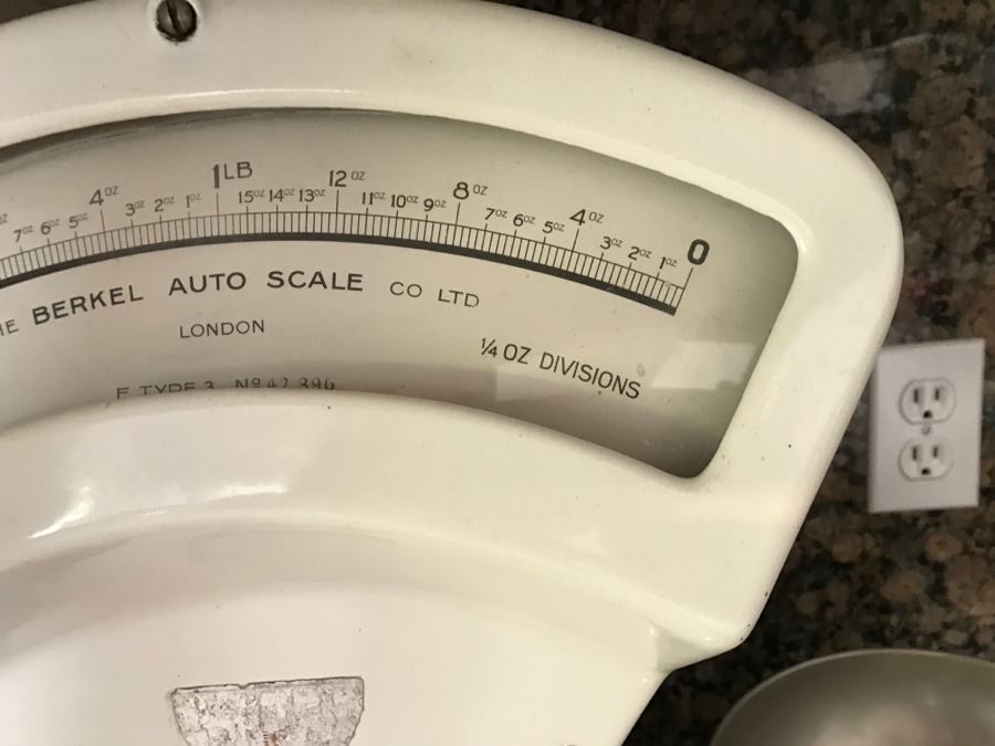 Nice Vintage Berkel F Type 3 Mercantile Scale LONDON Made In Belgium By The Berkel Auto Scale Co Ltd [Photo 6]