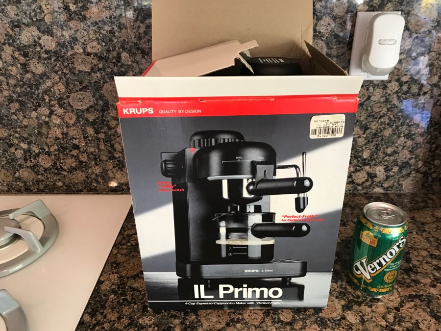 KRUPS IL Primo 4-Cup Espresso Cappuccino Maker New In Box