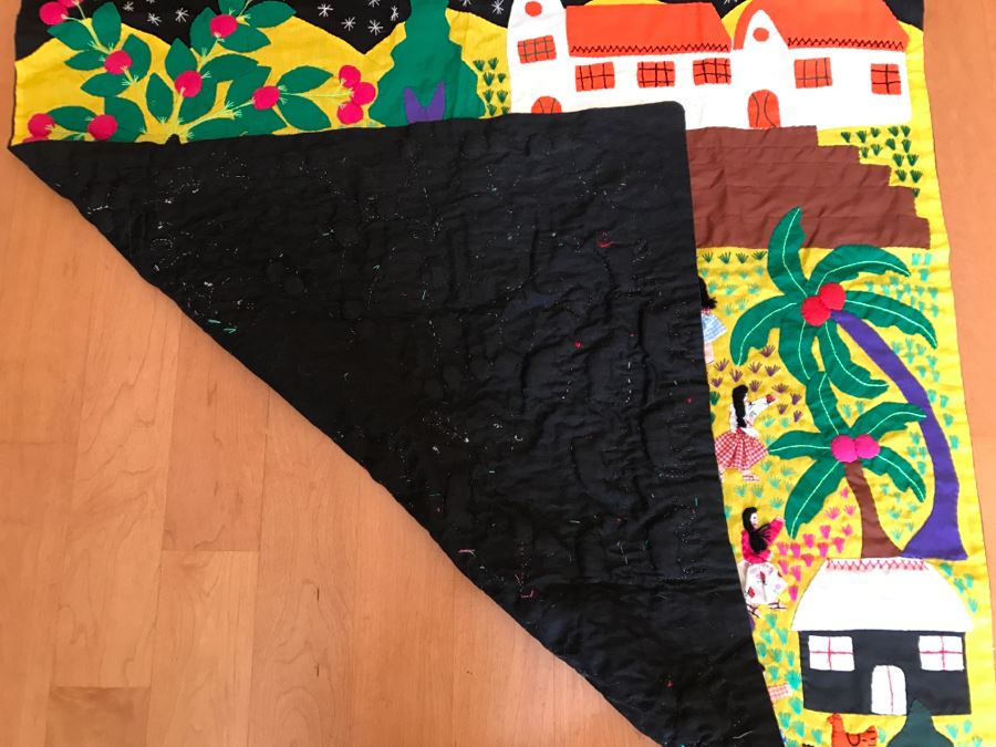 Detailed Guatemalan Embroidery Hanging Kids Playing [Photo 12]