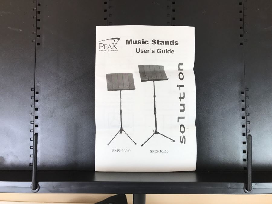 Music Stand With Case By Peak Music Stands SMS-20 [Photo 2]
