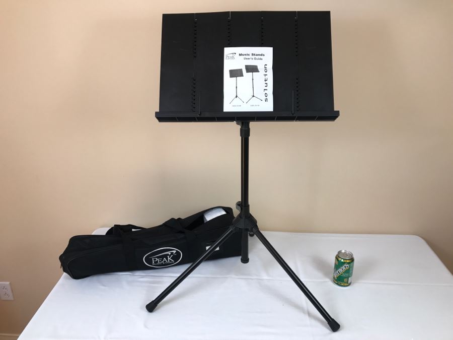 Music Stand With Case By Peak Music Stands SMS-20 [Photo 1]